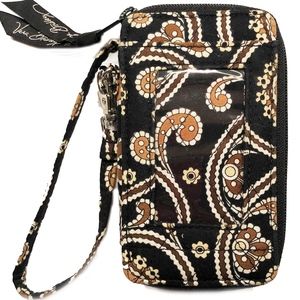 Vera Bradley Cafe Latte Wristlet Bag Retired